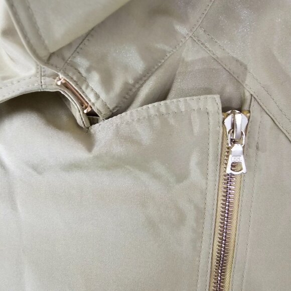 NWT Lafayette 148 Swing Jacket Womens 4 Pistachio Polished Lux Green Coat Zip - Picture 9 of 15